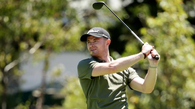 Pearce Hanley in action at the Queensland Open Pro-Am. Picture: Mark Caleja