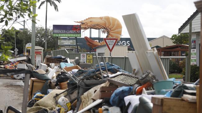 River Street in West Ballina on Monday, March 7, 2022 during the clean-up response to the region's historic, destructive flood. Picture: Liana Boss