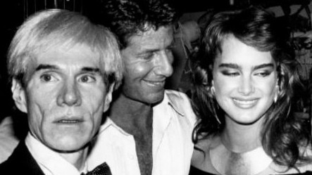 Andy Warhol, Calvin Klein and Brooke Shields at the legendary club.