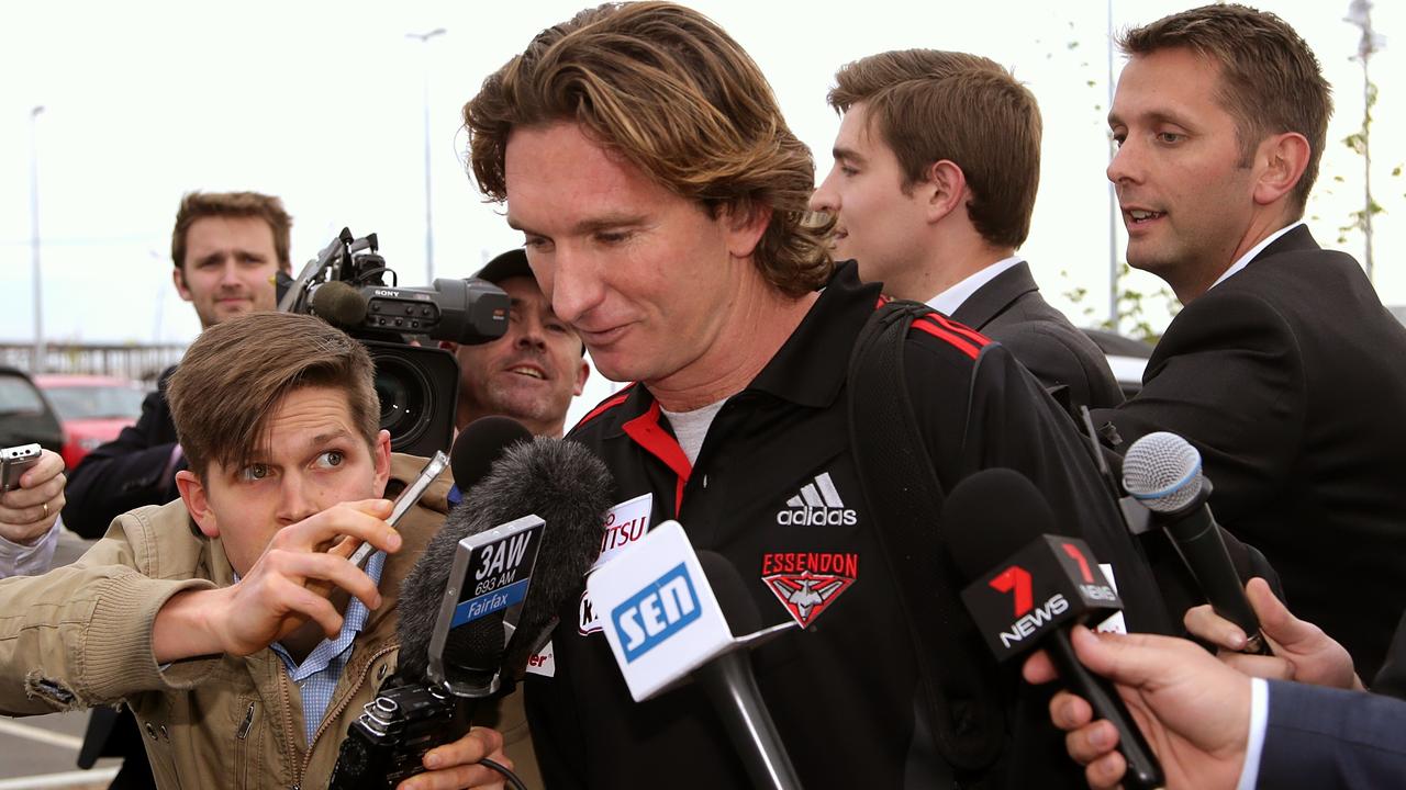 The Essendon saga left James Hird a shattered man. Picture: Hamish Blair