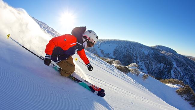 A skier at Mt Hotham.