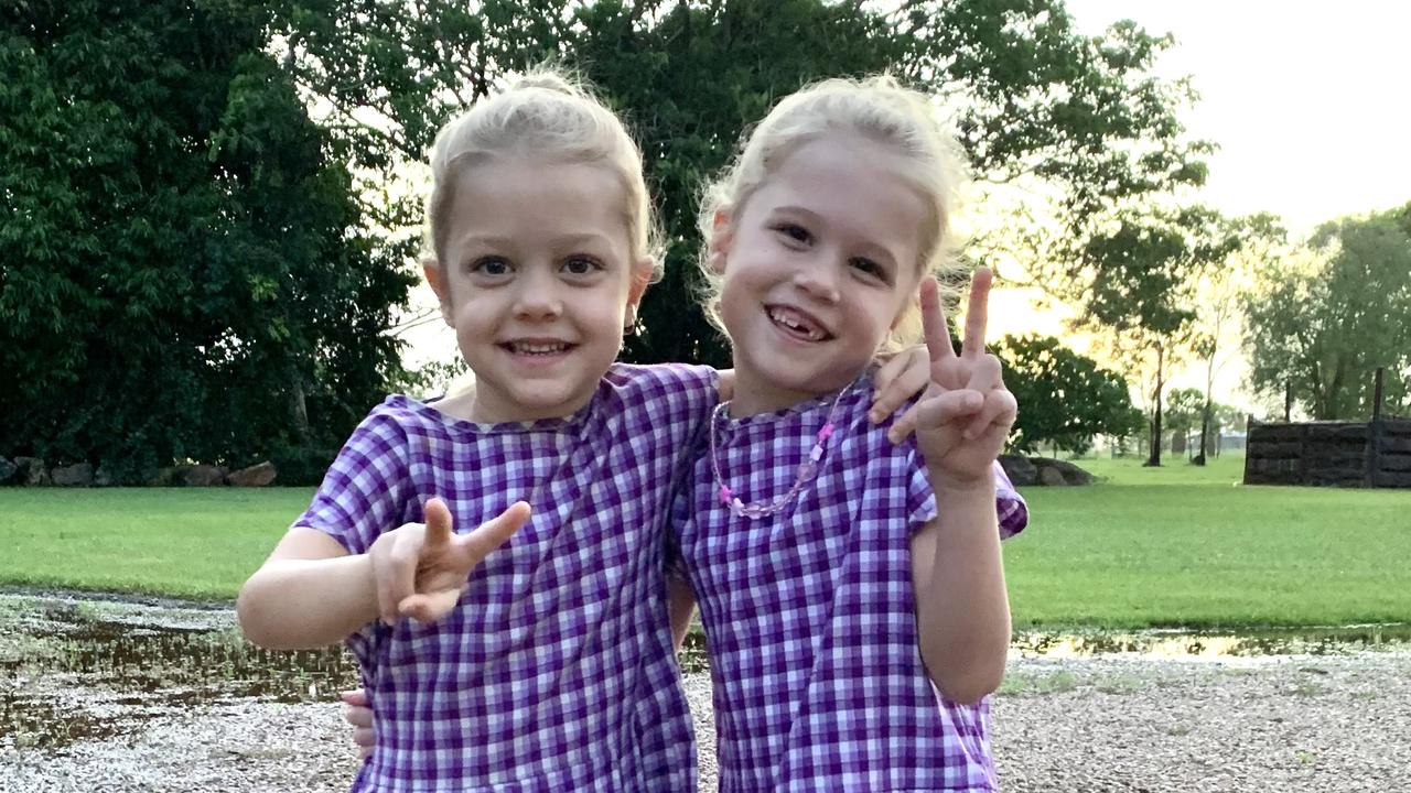 31/01/2022 - First day pictures for Jordan (transition) and Charlotte (year 1) at Howard Springs Primary School Picture: Samantha donovan