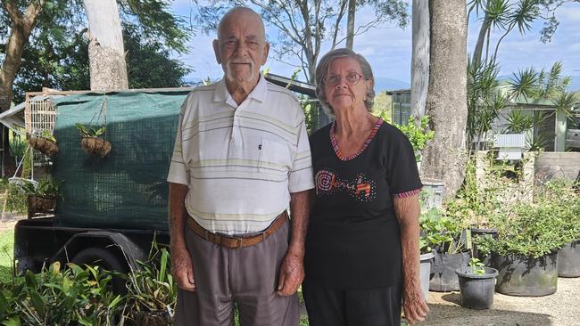 Tony and Rosemary Harold are now living out a caravan park cabin after being evicted from their rental and having their motorhome stolen.