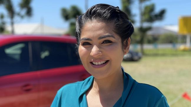 Dr Tanya Unni from Amtan Medical – who has set up drive through Pfizer jab pop-up clinic at Pimpama on the Gold Coast. Photo: Emily Toxward