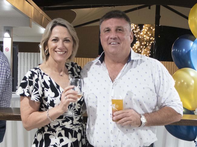 Loretta Ryan and Brett Walker at the opening of the Trade Coast Hotel in Pinkenba. Socials: Damien Anthony Rossi Pictures: Courtesy of m4m agency