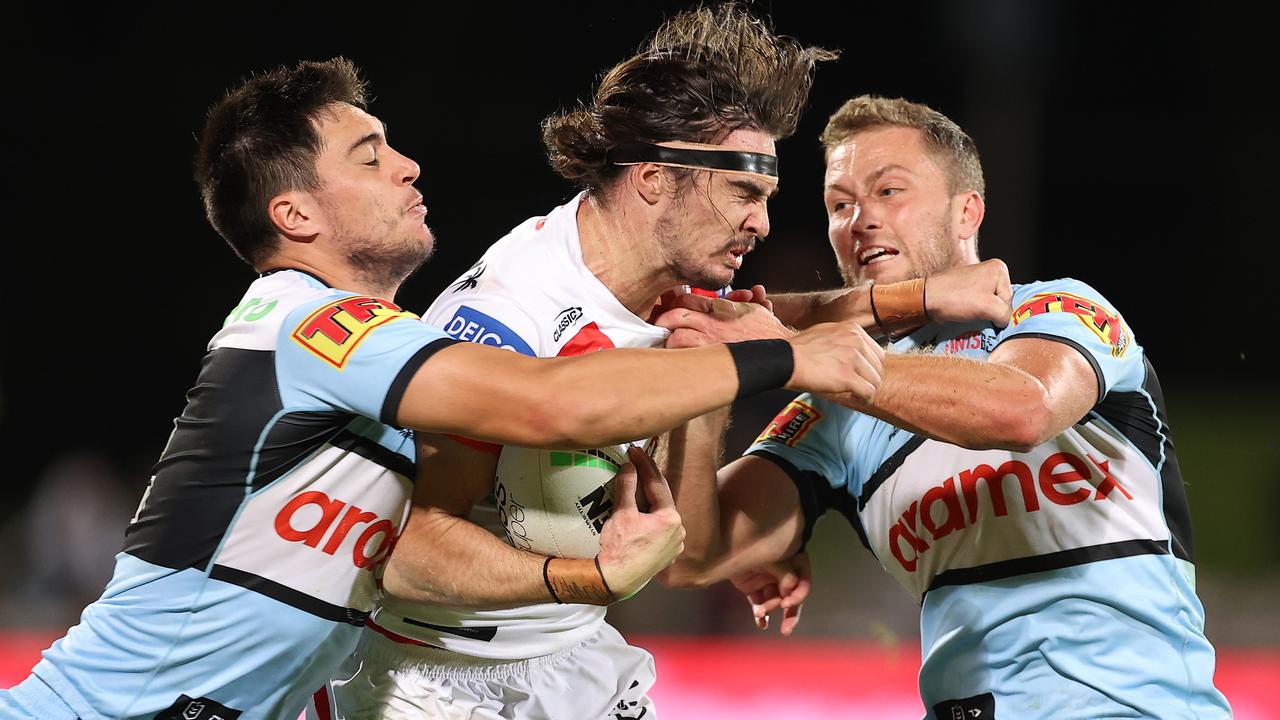 Cody Ramsey didn’t finish the game after copping a head knock. Picture: Mark Kolbe/Getty Images