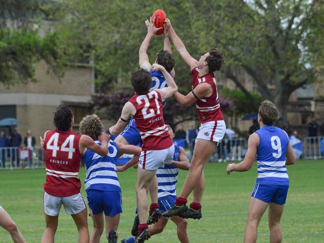 St Peter's v Prince Alfred college footy intercol at St PeterÃs, Sept 12, 2020. Picture: Brenton Edwards