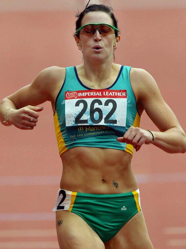 Pittman at the 2002 Commonwealth Games in Manchester.