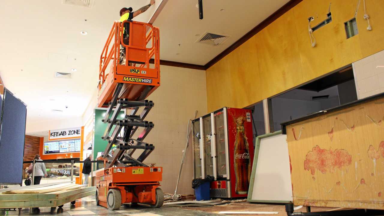 What was once Rose City Carvery is now a gaping hole in the food court at Rose City Shoppingworld. Picture: Marian Faa