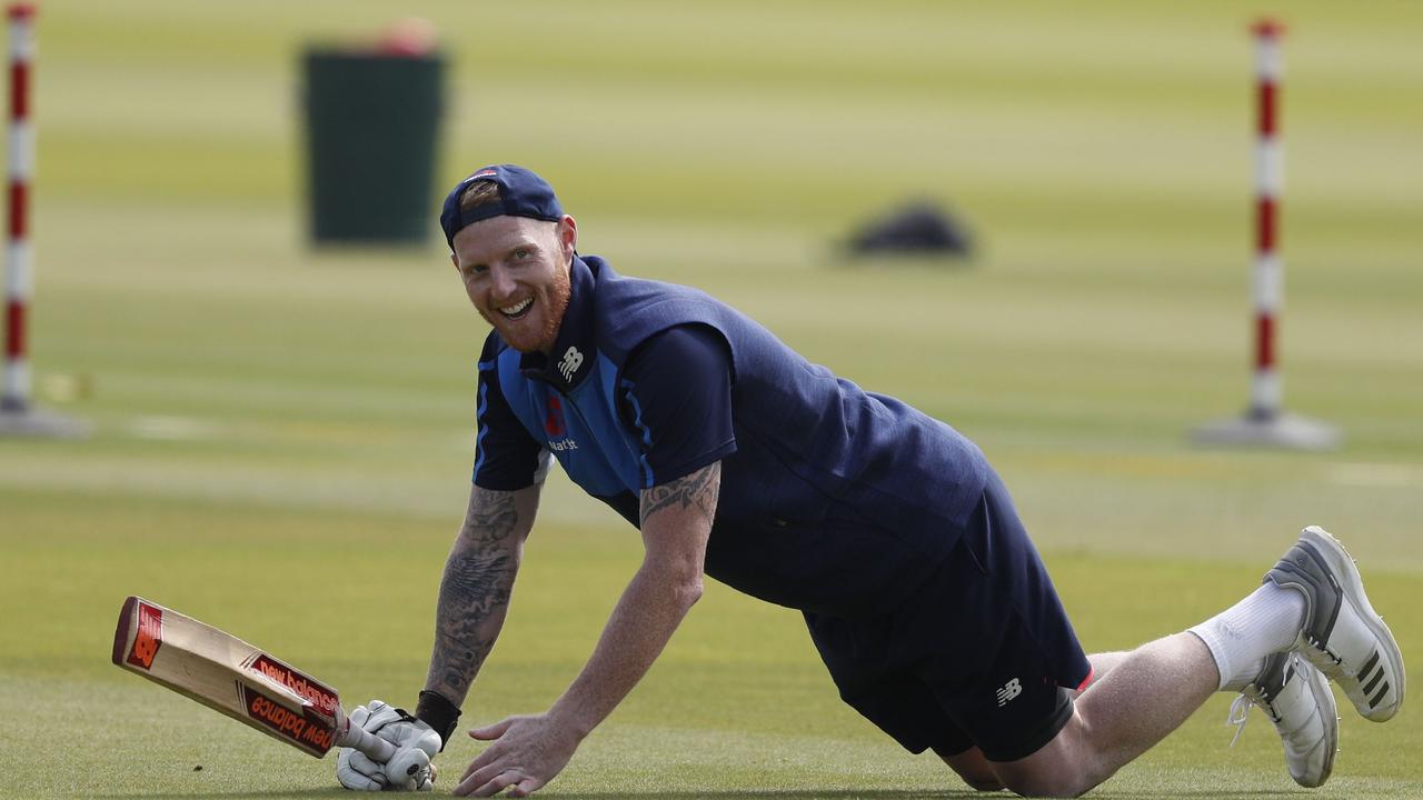 England's Ben Stokes takes part in a practice session at Lord's Cricket Ground on the eve of the first Test against Pakistan.