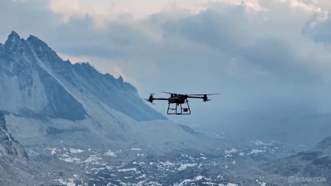 Mt Everest drone in world first cleanup operation