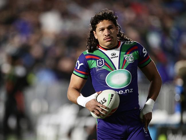 Dallin Watene-Zelezniak was forced off the field early with a suspected wrist or hand injury. Picture: Getty Images