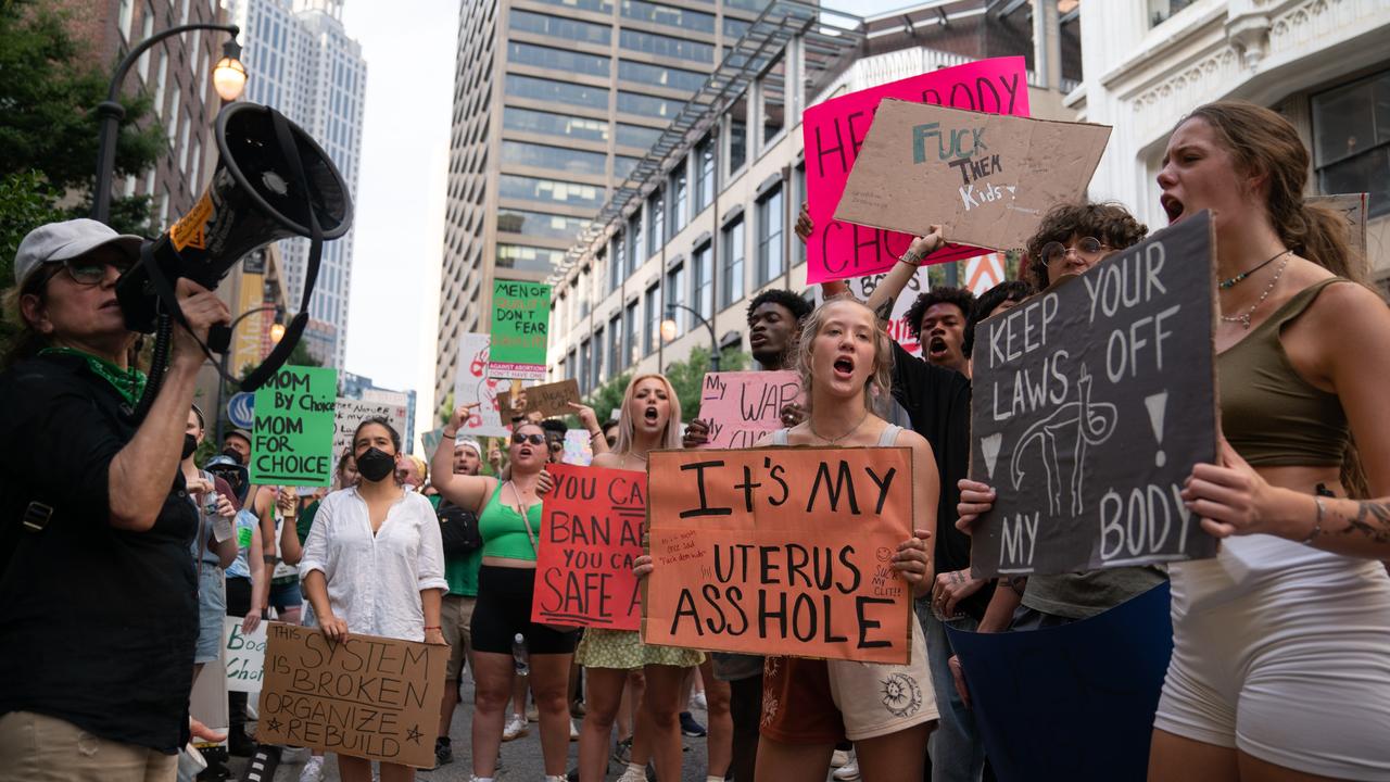 People protest outside the US Court of Appeals after the Supreme Court's ruling. Picture: Elijah Nouvelage/Getty Images/AFP