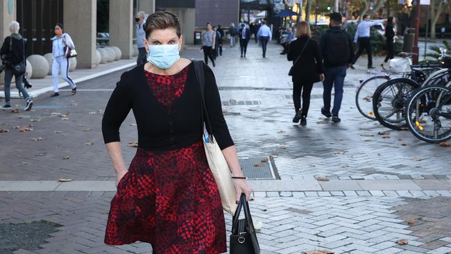 Julie Andrew, who is the first witness to give evidence in the Chris Dawson trial at Supreme Court in Sydney. Picture: NCA NewsWire / Dylan Coker