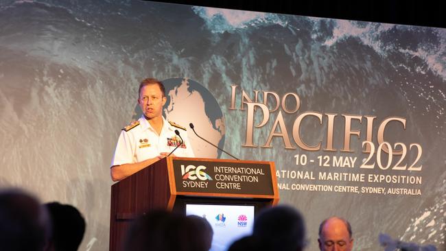 Chief of Navy, Vice Admiral Michael Noon, AO, RAN delivers his opening address. Picture: Supplied