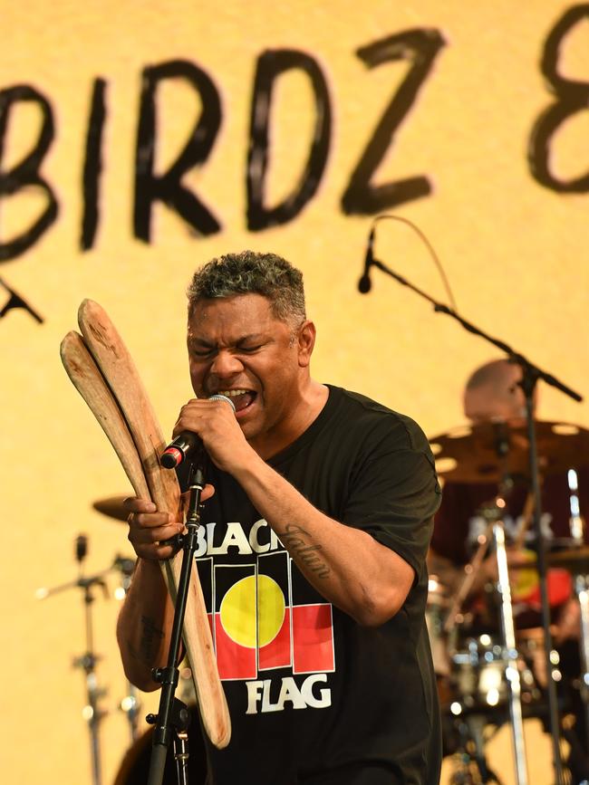 Fred Leone performs at the 2022 National Indigenous Music Awards. Picture: (A)manda Parkinson