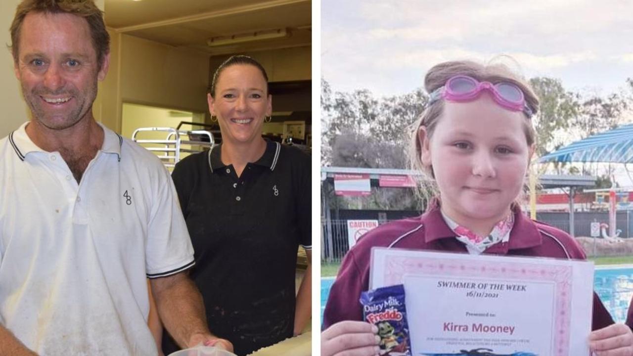 Bec Hansen, owner of the Biggenden Bakery, lost her daughter Kirra, 10, and her partner, Todd Mooney, on December 20, 2022, in a shed fire which is now the subject of a murder investigation.