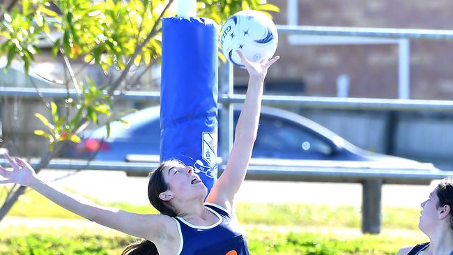 QGSSSA netball with Clayfield College, St Margaret's Anglican Girls' School and Brisbane Girls Grammar School. Saturday July 16, 2022. Picture, John Gass