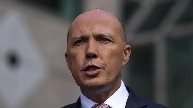 Mr Dutton also fore­shadowed big spending on essential services. Picture: AAP