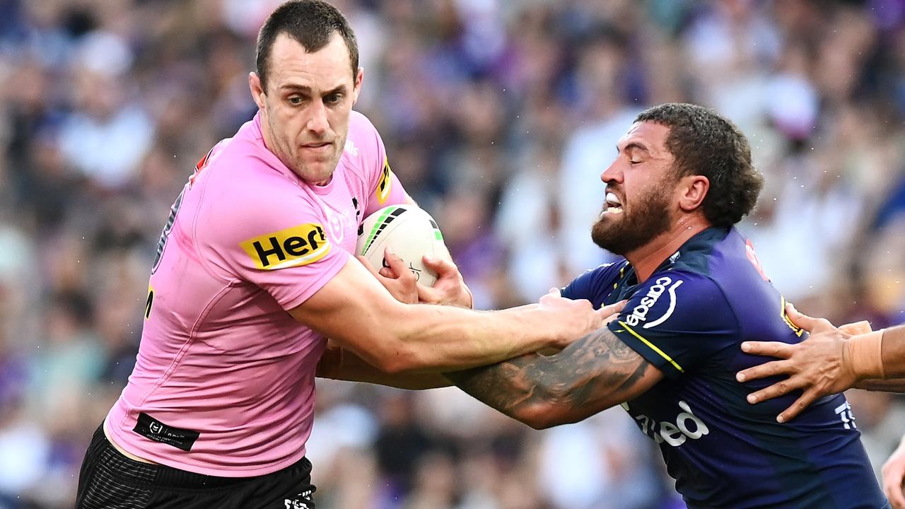 Penrith’s Isaah Yeo during the NRL preliminary final win over Melbourne. Picture: Bradley Kanaris / Getty Images