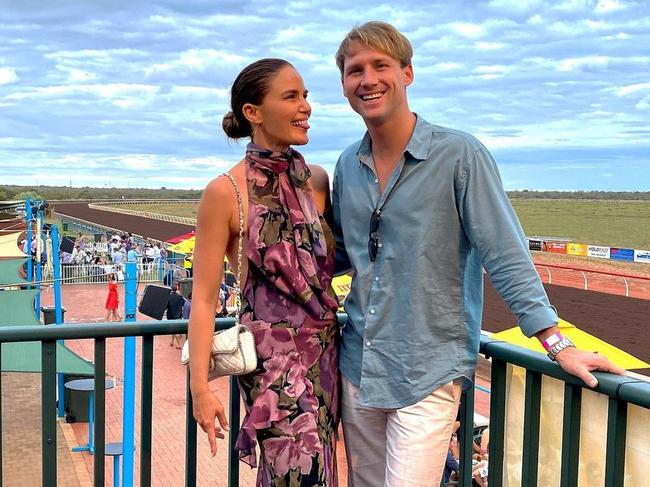 Jodi Gordon pictured in Broome with Aidan Walsh. Picture: Instagram