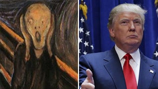 The Scream and donald Trump.