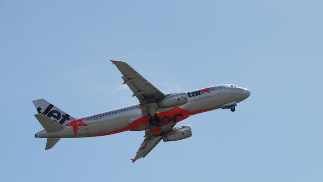 A Jetstar Airbus A320 jet aircraft. Jetstar has announced it will reinstate flights between Cairns and Newcastle in December. Picture: Brendan Radke