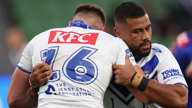 Poasa Faamausili (right). Photo: Robert Cianflone/Getty Images