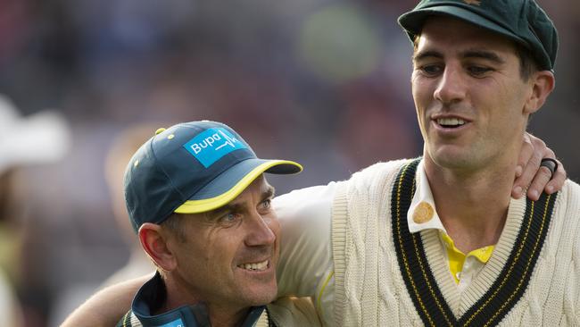 Justin Langer and Pat Cummins.