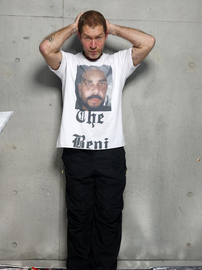 Dan Single ahead of his book launch ’Diary of a Naughtie Kid’ during Australian Fashion Week 2025 at Carriageworks in Everleigh. Picture: Jonathan Ng