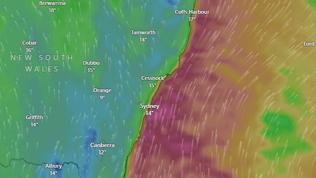 Wild winds off the NSW coast have triggered warnings for millions of residents.