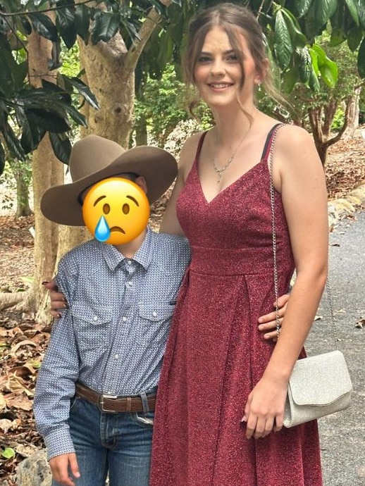 The little brother often asks where his big sister has gone. Picture: Facebook
