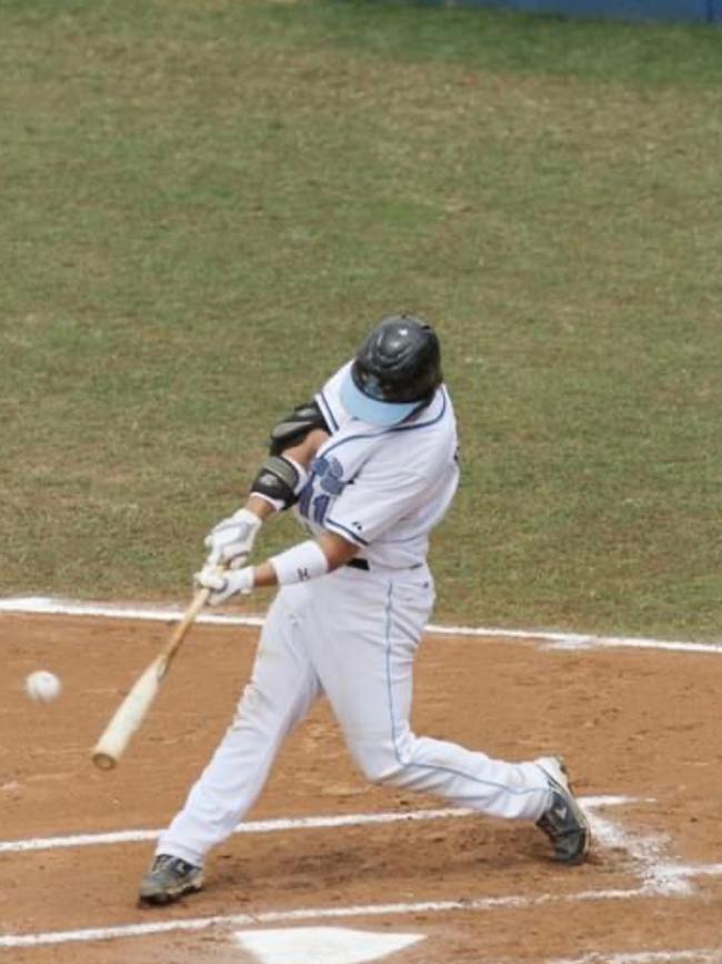 Trent D'Antonio lining up a hit. Photo: SMP Images