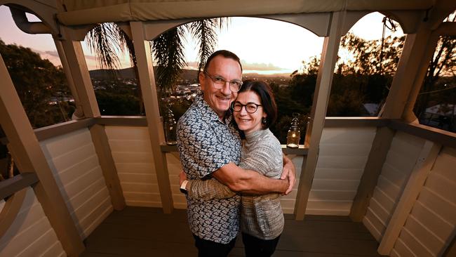 Michael and Catherine Sullivan are hoping to downsize by selling their Alderley home in Brisbane’s north. Picture: Lyndon Mechielsen