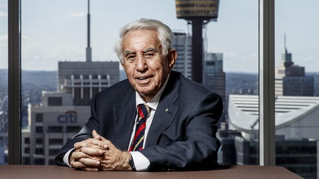 Harry Triguboff, pictured at his World Tower serviced apartments. Picture: James Horan