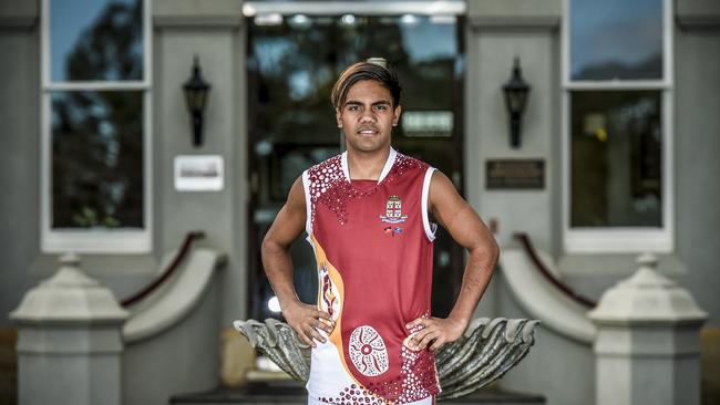 Prince Alfred College and Central District rising star youngster Isaiah Dudley will be part of the 2021 SANFL under-18 State Talent Hub. Picture: AAP/Roy VanDerVegt