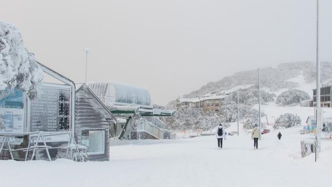 Mt Hotham in the snow. Picture: Facebook / Mt Hotham