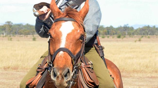 Marie Skillington of the Australian Light Horse 5th brigade. Picture: Jann Houley