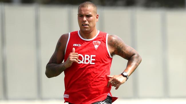 Lance Franklin is in doubt for Round 1. But on his day he can score like few others. Picture: Phil Hillyard