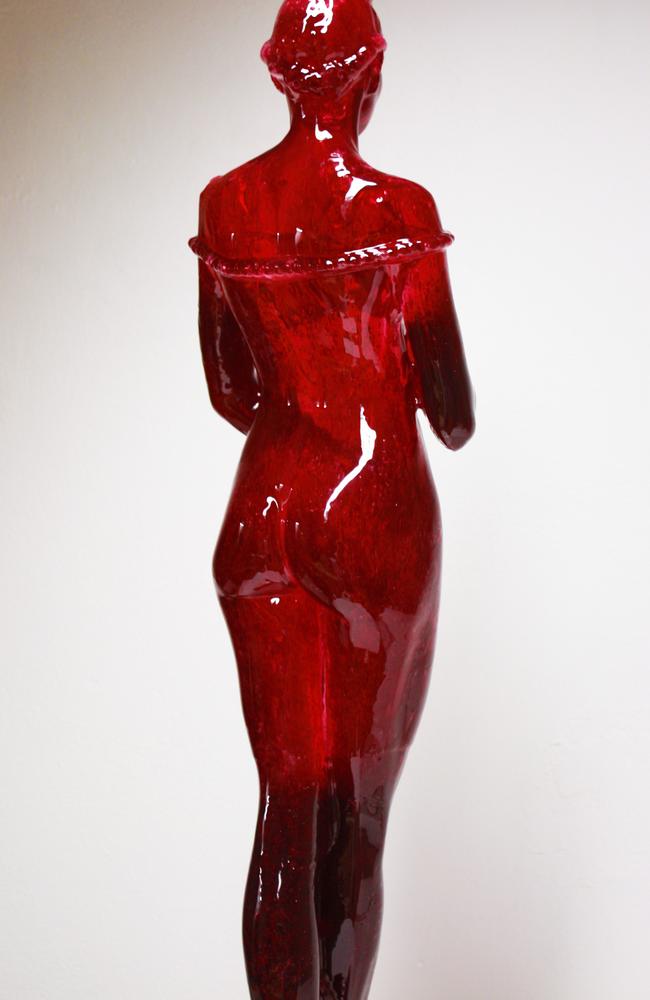 Australian artist Joseph Marr recreated his fully preserved sugar sculpture, Laura, in cast resin for the ship.