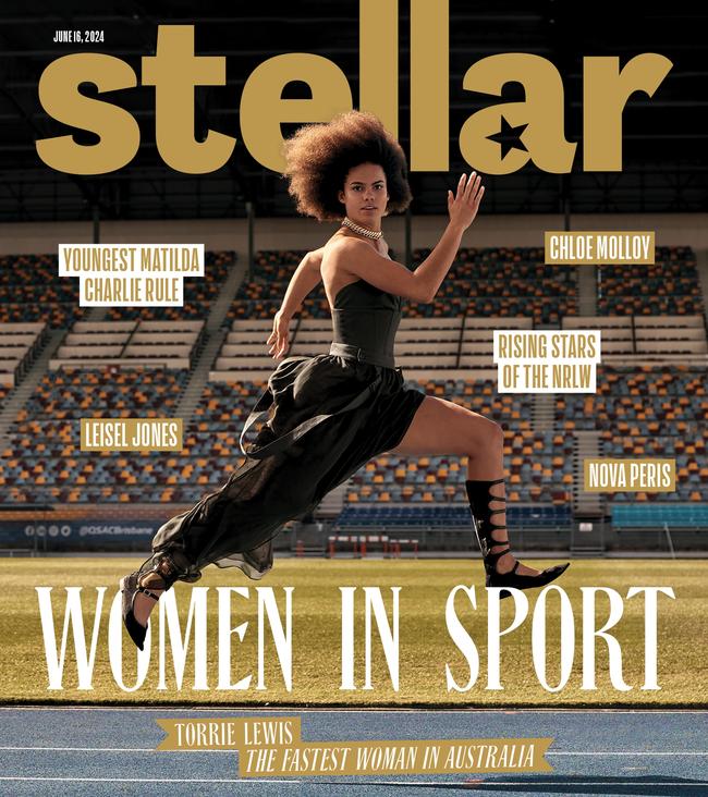 Torrie Lewis is on the cover of Stellar. Picture: Christopher Ferguson for Stellar