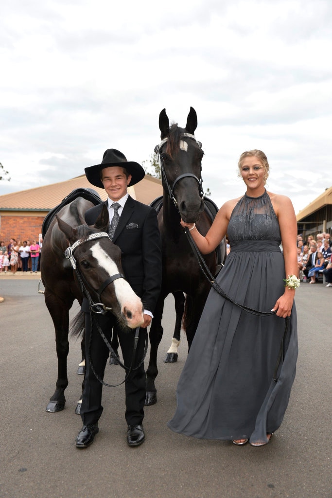 Ryan Lawson with Django and Nickayla Lyons with Sequin at Concordia formal at Redlands campus, Thursday, November 16, 2017. Picture: Kevin Farmer