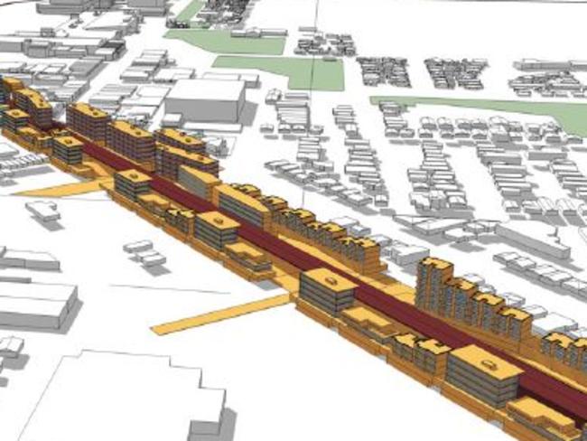 Trenched rail option for Sunshine.