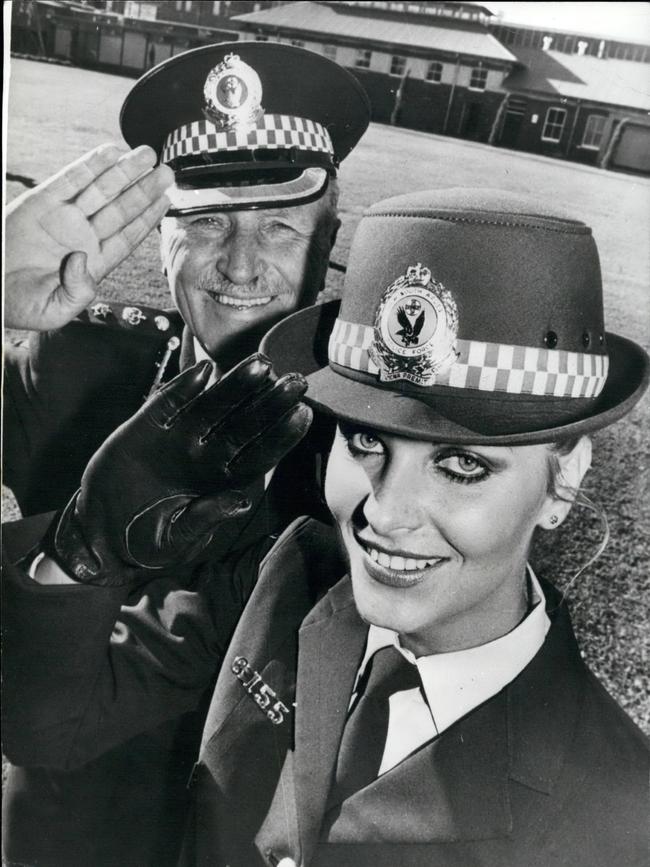 The Sydney beauty queen had a short stint in the police force, following in the footsteps of her father and brother. Picture: Alamy