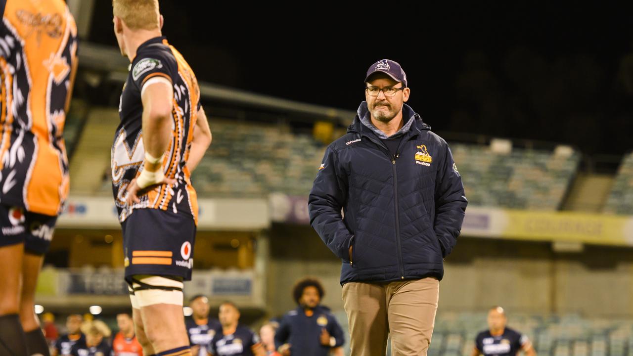 Brumbies coach Dan McKellar at GIO Stadium in Canberra.