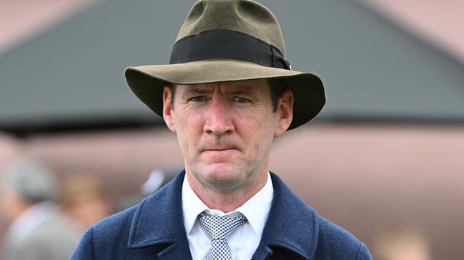 MELBOURNE, AUSTRALIA - NOVEMBER 30: Trainer Ciaron Maher is seen after New Energy won Race 7, the Lamaros Hotel Eclipse Stakes during Melbourne Racing at Caulfield Racecourse on November 30, 2024 in Melbourne, Australia. (Photo by Vince Caligiuri/Getty Images)