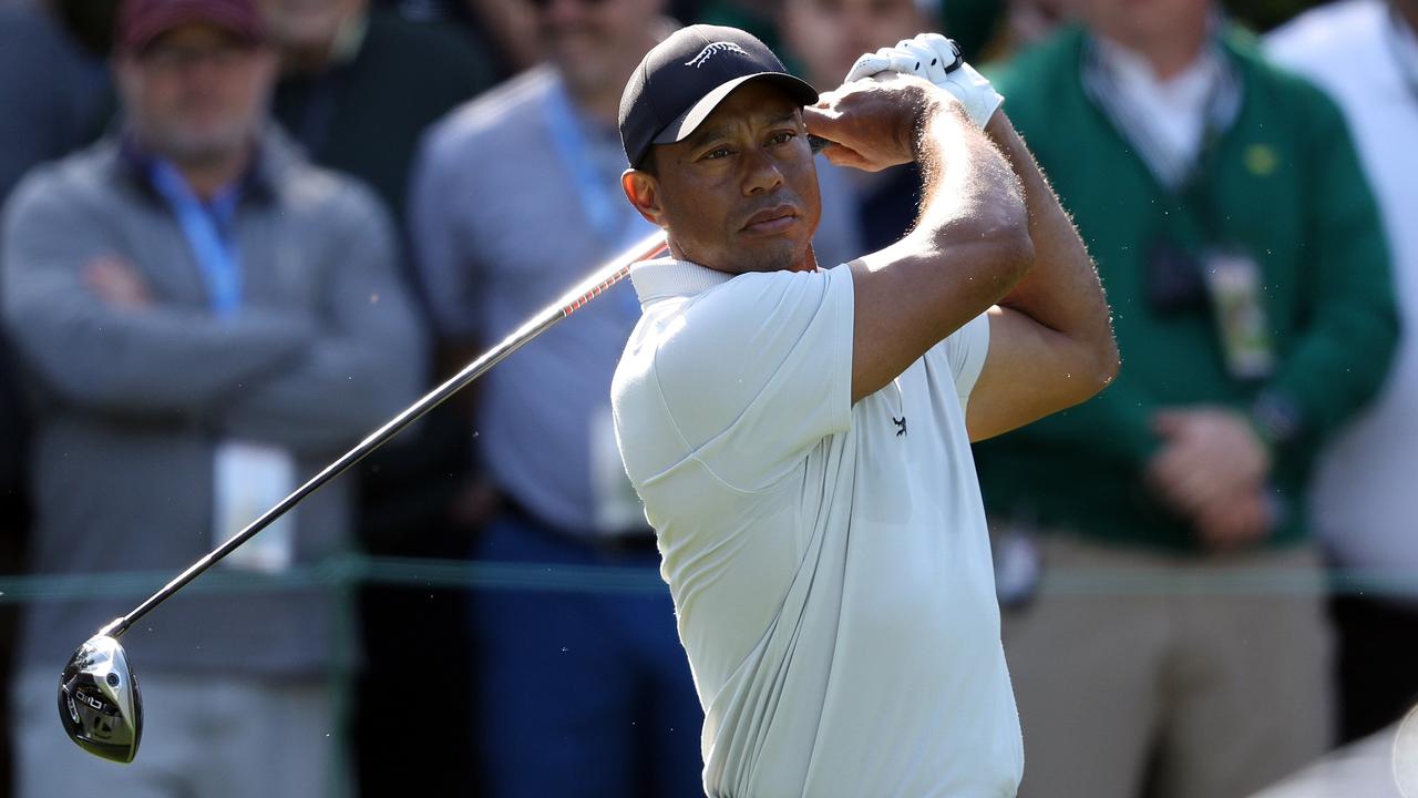 Tiger Woods performed well in an early practice round at the 88th Masters. (Photo by Warren Little/Getty Images)