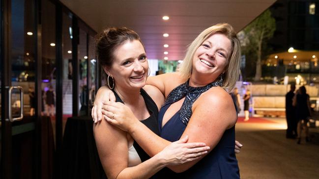 COPYRIGHT WARNING for Moreton Life ONLY. Phone Kylie Knight 3480 8226. Socials at Moreton Bay Region Business Excellence and Innovation Awards 2019. Tamara Struthers and Kira Yaldwyn from Stanley Asphalt. Picture: Dominika Lis