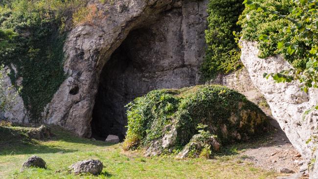 The site of the archaeological dig at Ranis castle. Picture: AFP