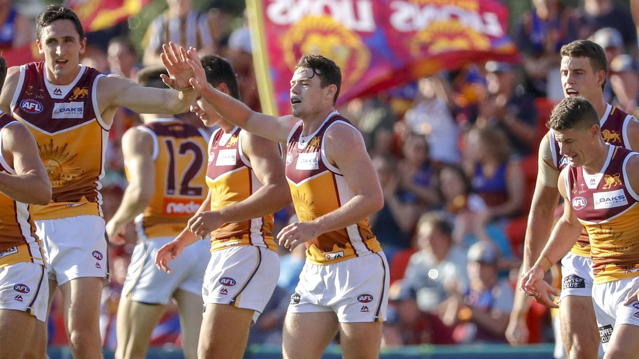 Lachie Neale starred for the Brisbane Lions at Metricon Stadium against the Gold Coast Suns.